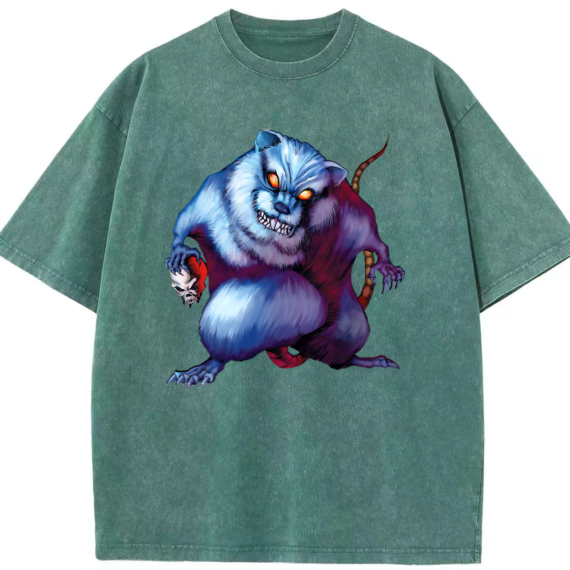 （画像用） 遊☆戯☆王 Yu-Gi-Oh! 綿100% ヴィンテージ風 半袖Tシャツ（フロントプリント）